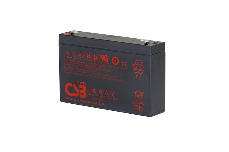 Akumuliatorius 6V 34W 9Ah Pb CSB CSB-HRL634W