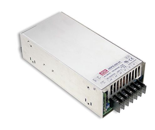 600W high reliability power supply 15V 43A with remote ON/OFF, PFC, MEAN WELL HRPG-600-15