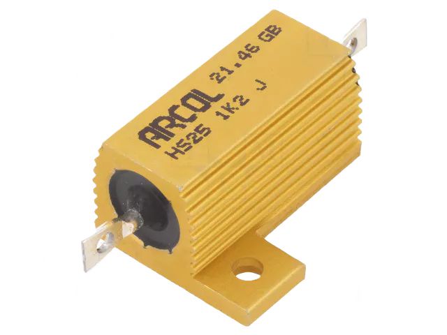 Rezistorius 1.2kΩ;25W;±5% HS25-1K2J