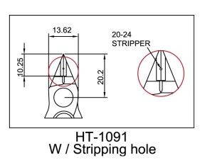 Side cutters 127mm with stripping hole 0.4-0.65mm² Hanlong Tools HT-1091