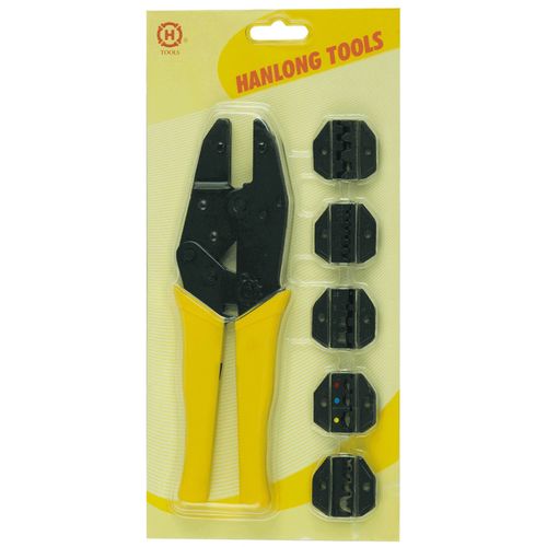 Replės antgalių užspaudimui su keičiamomis galvutėmis HT-K23002 Hanlong Tools HT-K23002