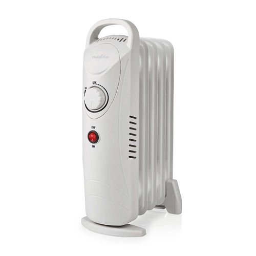Mobile Oil Radiator | 500 W | 5 Fins | Adjustable thermostat | 1 Heat Setting | White HTOI30WT5 5412810405572