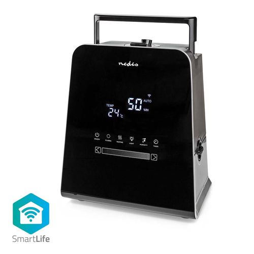 SmartLife Humidifier | 110 W | With Cool and Warm Mist | 5.5 l | Hygrometer | Timer | Remote control | Night mode | Black HUMI150BKW 5412810406005