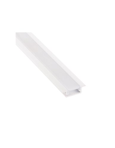 Profilis aliuminis baltas LED juostoms, su matiniu dangteliu, įleidžiamas INLINE MINI XL 3m INLINEM-XL-OP-3M-W 5900652147724