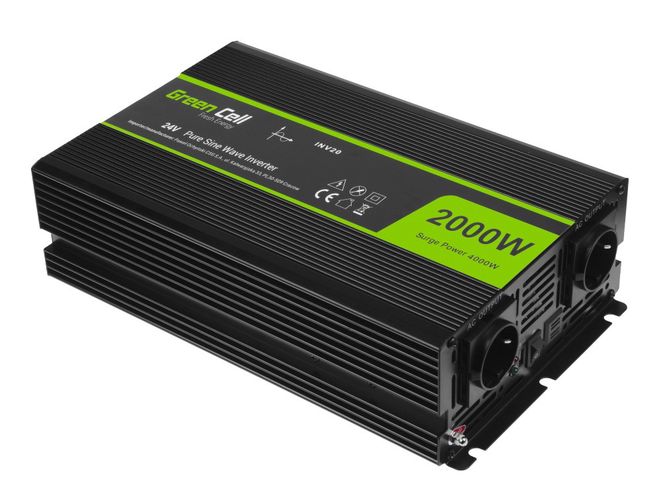 Power Inverter 24V/230V 2000W(4000W), Pure Sine Wave INV20 5903317228363