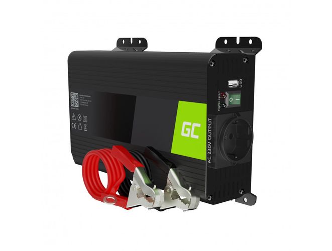 Green Cell Power Inverter PRO 12V to 230V 300W/600W Pure sine wave INVGC05 5907813963629