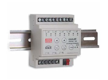 KNX universal actuator, DIN rail, MEAN WELL KAA-8R