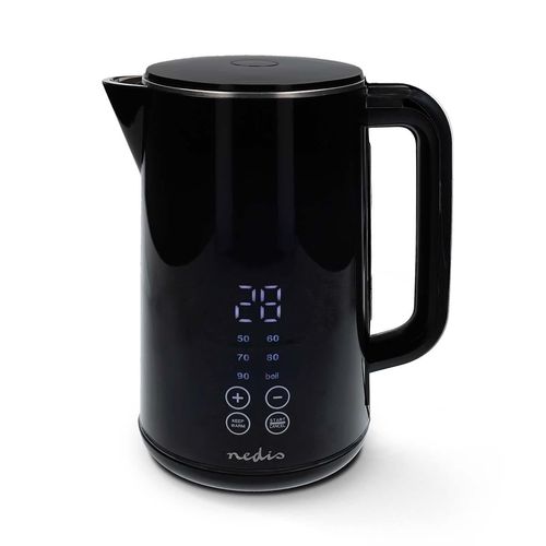 Electric Kettle | 1.7 l | Plastic | Black | 50,60,70,80,90,100 °C | Temperature indicator | Rotatable 360 degrees | Concealed heating element | Strix® controller | Boil-dry protection KAWK362EBK 5412810447657