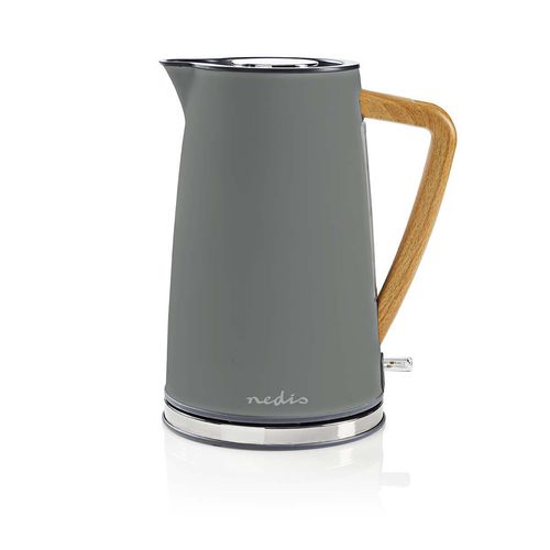 Electric Kettle | 1.7 l | Soft-Touch | Grey | Rotatable 360 degrees | Concealed heating element | Strix® controller | Boil-dry protection KAWK510EGY