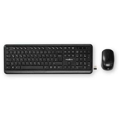 Mouse and Keyboard Set | Wireless | Mouse and keyboard connection: USB | 800 / 1200 / 1600 dpi | Adjustable DPI | QWERTZ | DE Layout KBMCW100BKDE 5412810403967