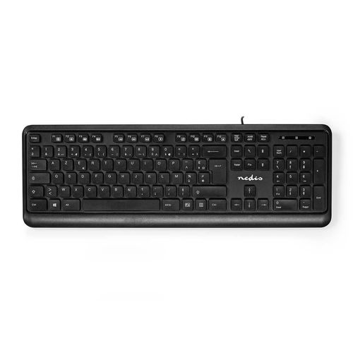 Wired Keyboard | USB-A | Multimedia | AZERTY | FR Layout | Numeric keypad KBMU200BKFR 5412810408382