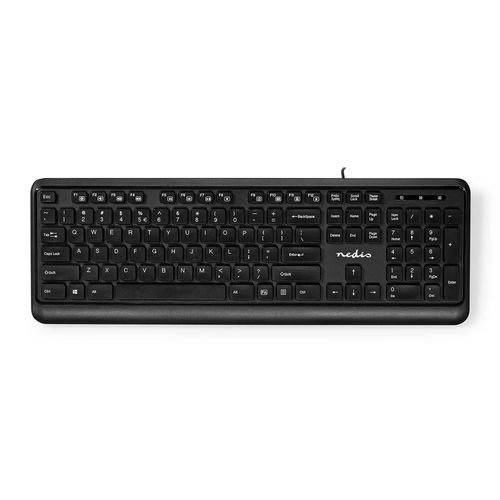 Wired Keyboard | USB-A | Multimedia | QWERTY | US Layout | Numeric keypad KBMU200BKUS 5412810407040