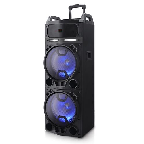 Nešiojama garso sistema 800W (100W RMS) su karaoke, šviesos efektais KBTUS-900