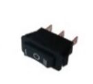 Jungiklis klavišinis, ON-OFF-ON, fiks, 3k. 15A/250Vac, 28x10.5mm, SP3T, juodas KE/MI/3F/10A