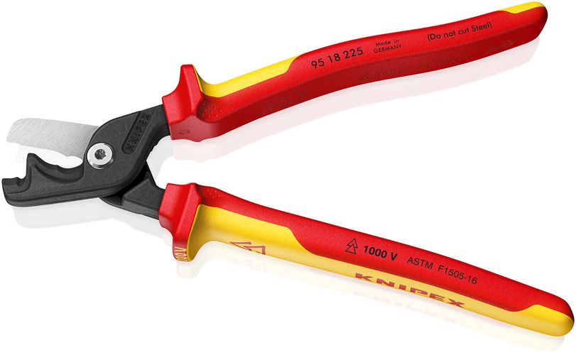 Kandyklės elektrikams VDE 1000V 225mm 95 18 225 Knipex KNIP-9518225