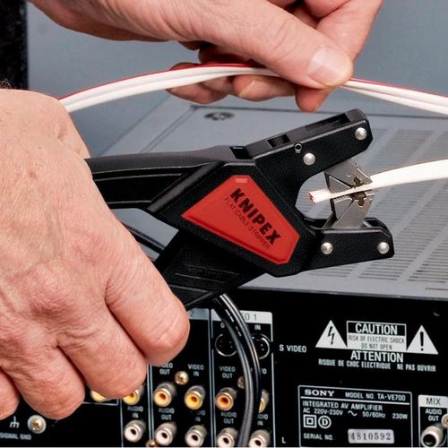 Replės laidų nužievinimui plokštiems kabeliams 160mm 12 64 180 Knipex KNIP/1264180