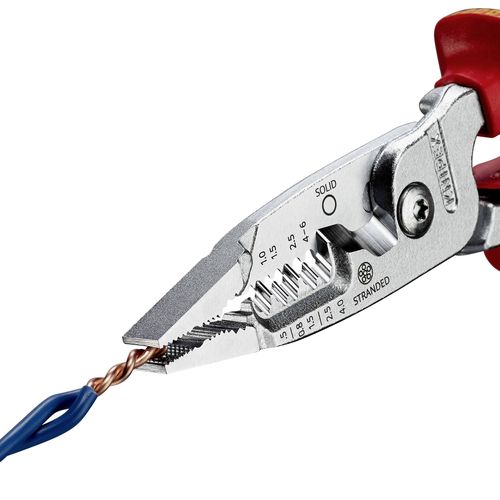 Replės elektrikams VDE 1000V daugiafunkcinės 200mm 13 76 200 ME KNIPEX KNIP/1376200ME