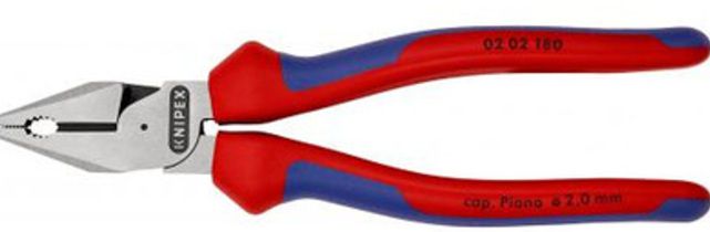 Pliers 02 02 180; universal;180mm;for bending, gripping and cutting KNP.0202180