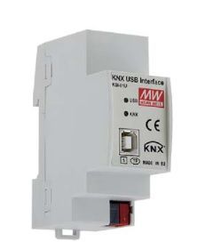 Интерфейс KNX-USB, на DIN-рейку,  MEAN WELL KSI-01U