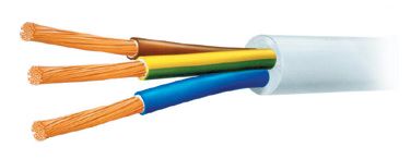 Cable OMY 3x0.75mm²; round; stranded; Cu; PVC; white; 300V L3/0.75DI/W 4779016541673