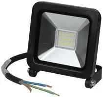 10W LED FLOODLIGHT, 1M CABLE, BLACK PELL0268