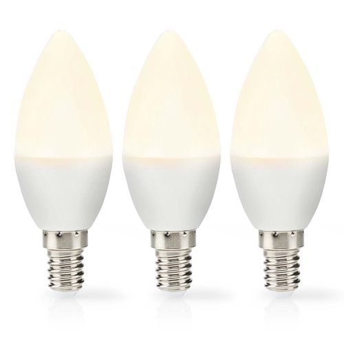 LED Bulb E14 | Candle | 2.8 W | 250 lm | 2700 K | Warm White | Frosted | 3 pcs LBE14C351P3