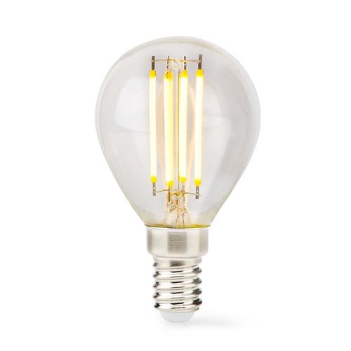 LED Filament Bulb E14 | G45 | 4.5 W | 470 lm | 2700 K | Dimmable | Warm White | Retro Style | 1 pcs | Clear LBFE14G452 5412810400058