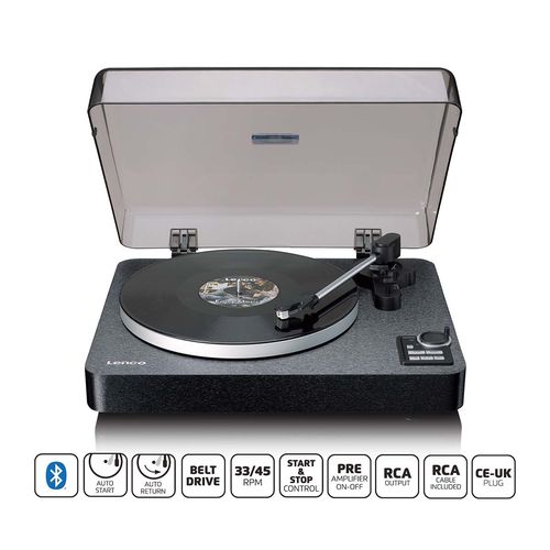 Fully Automatic Record Player with Bluetooth® transmission and pre-amplifier| Black LBTA-165BK 8711902086147