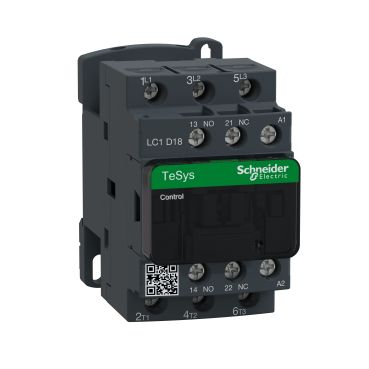 TeSys D contactor 7,5KW, 3P, 18A, 230V AC, 1NO+1NC LC1D18P7 3389110349535