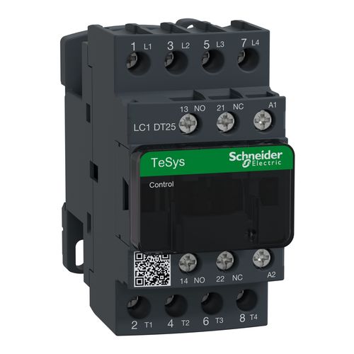 TeSys D contactor - 4P(4 NO) - AC-1 - <= 440 V 25 A - 230 V AC 50/60 Hz coil LC1DT25P7