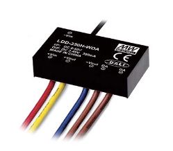 DC/DC constant current LED driver 9-18V:12-86V 350mA dimming DALI wire style, MEAN WELL LDH-45A-350WDA