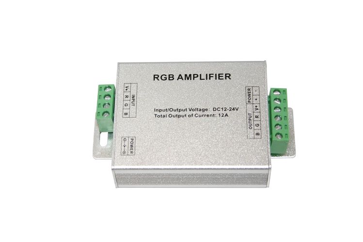 LED RGB Amplifier 12V-24Vdc 3x4A 12W/144W LED-AMP-4A