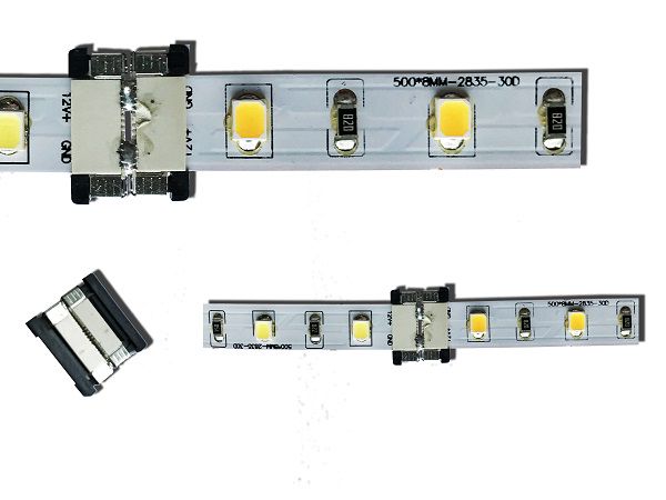 Jungtis LED juostoms sujungti, užspaudžiama, 8mm LED-CON-I8