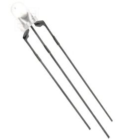 Šviesos diodas Ø3mm raudonas/žalias matinis 3kontaktų LED3R/G/3
