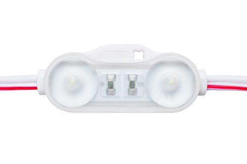 LED module, 12V, 0.4W, 2xSMD2835, 42lm, cold white, 160° LEDM-2835-404W