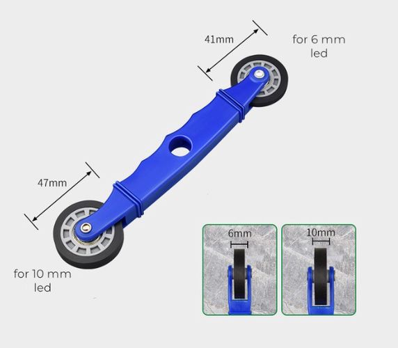 LED strip rolling tool, rubber wheels, 6-10mm width LEDSTRIP-TOOL6-10