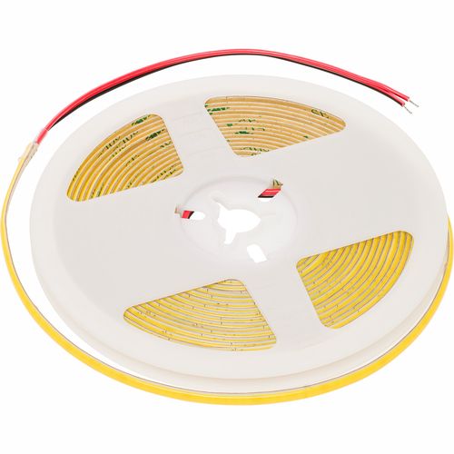 LED juosta, 24Vdc, 10W/m, COB NANO 400LED/m, 900lm, šiltai balta 3000K, 5mm, IP20, 180° COB-WW400-10-24-5MM