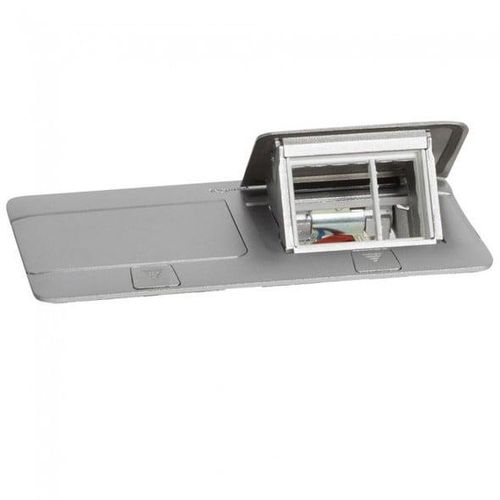 Recessed modular box 2x4 mod. Legrand 654003 (metal, silver color) L654003