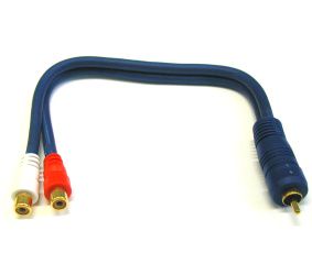 Audio/video cable 0.20m, RCA phono plug -> 2xRCA phono sockets LK/YS-121 4040849509308; 5901436712312