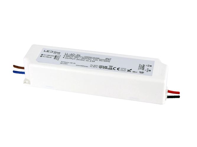 LED power supply LED line PRIME LL-60-24  IP67 24V LL-50-24 5905378206687