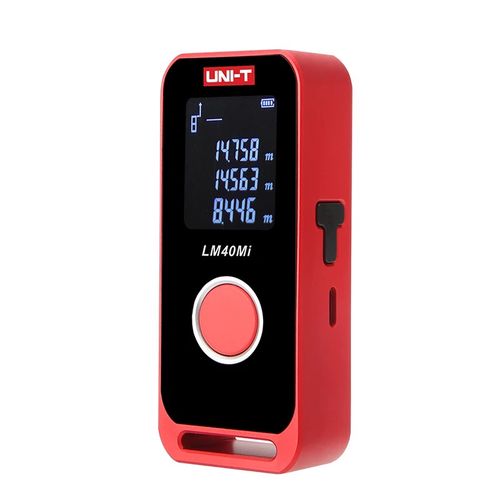 Įkraunamas lazerinis atstumo matuoklis, 40m;  LCD;   Li-ion ,  Type-C, UNI-T LM40Mi