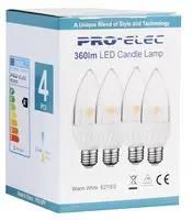LED LAMP, CANDLE, 3000K, 320LM, 30W PEL00163