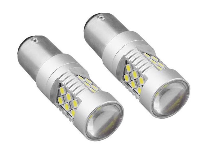 LED AMIO Canbus 24 x SMD 3030, 1157 (P21/5W), White, 12V/24V, 2pcs LX01438 5903293014387