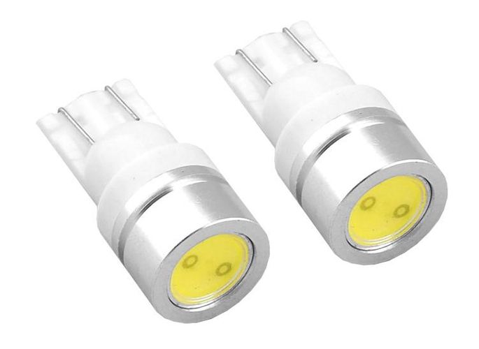 LED lemputės T10 HP 1W standartinės, 2vnt, AMIO LX01623 5903293016237