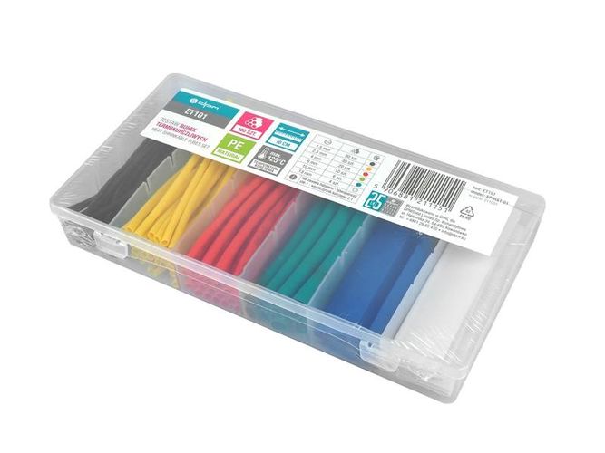 Heat shrink sleeve kit, 100pcs., multicolour 13x100x1.5mm LXRT101ET 5906881211151