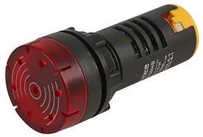 LED LAMP WITH BUZZER, FLASH, 230V, RED RAD22SM4P