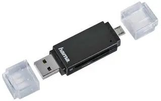 OTG SD-MICRO SD CARD READER, BLACK 00181056