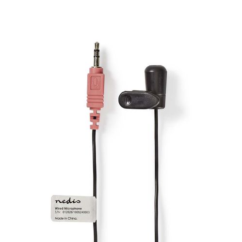 Clip-on Microphone with 3.5mm Connection 1.8m MICCJ100BK 5412810286973