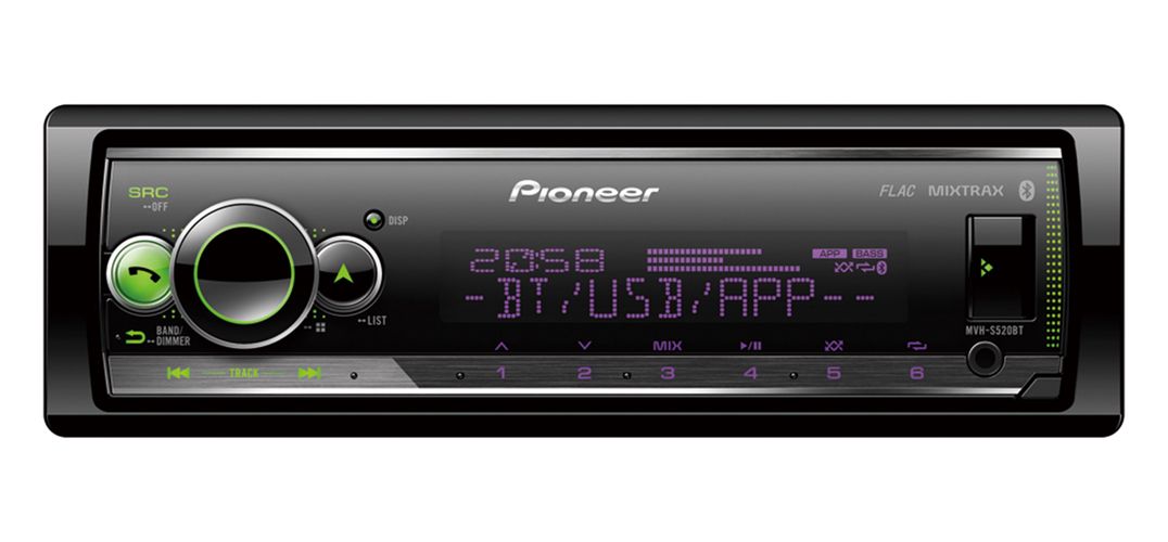 Automobilinis grotuvas su Bluetooth MVH-S520BT Pioneer MVH-S520BT