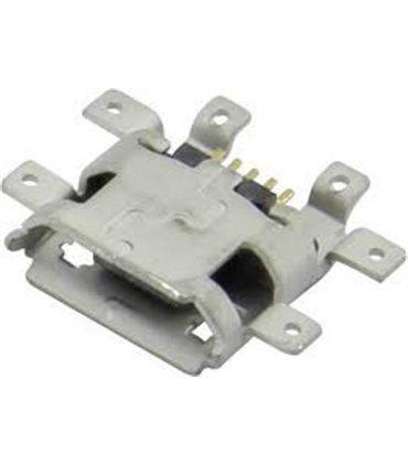 Lizdas Micro USB B tipo SMD įleidžiamas į plokštę, Molex Micro-USB/CX-B/RA1